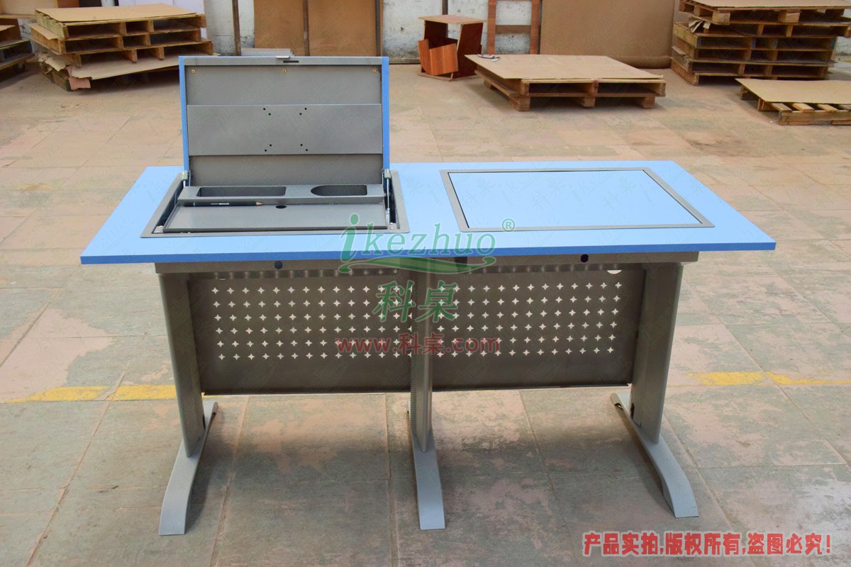 科桌家具,翻轉電腦桌,雙人金屬腳架手動箱體翻轉電腦桌 科桌家具,翻轉電腦桌,雙人金屬腳架手動箱體翻轉電腦桌